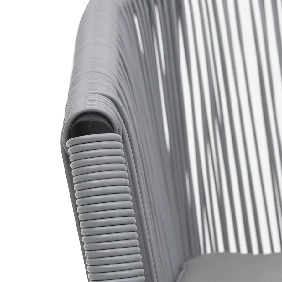 Chaises de jardin lot de 2 Anthracite Rotin PE - 8