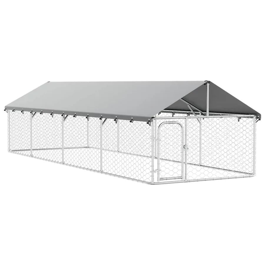 Chenil extérieur avec toit 600x200x150 cm - 2
