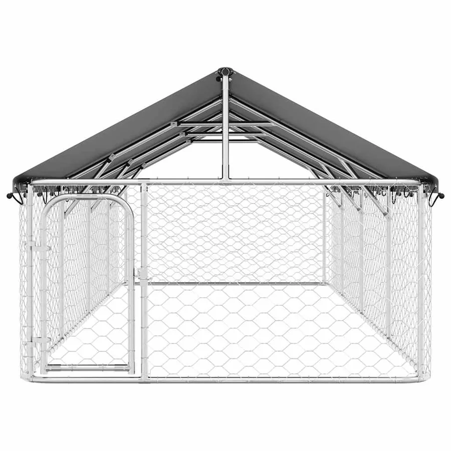 Chenil extérieur avec toit 600x200x150 cm - 6