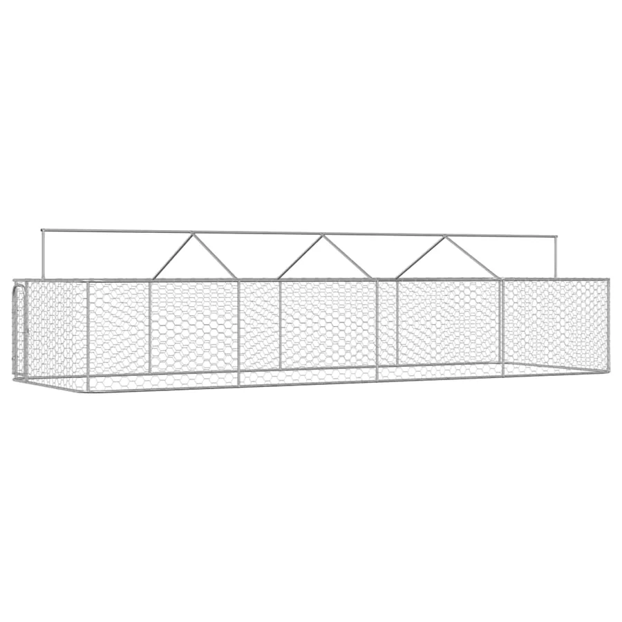 Chenil extérieur avec toit 600x200x150 cm - 7