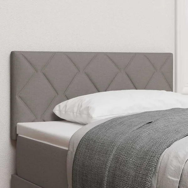 Tête de lit LED Gris clair 90 cm tissu