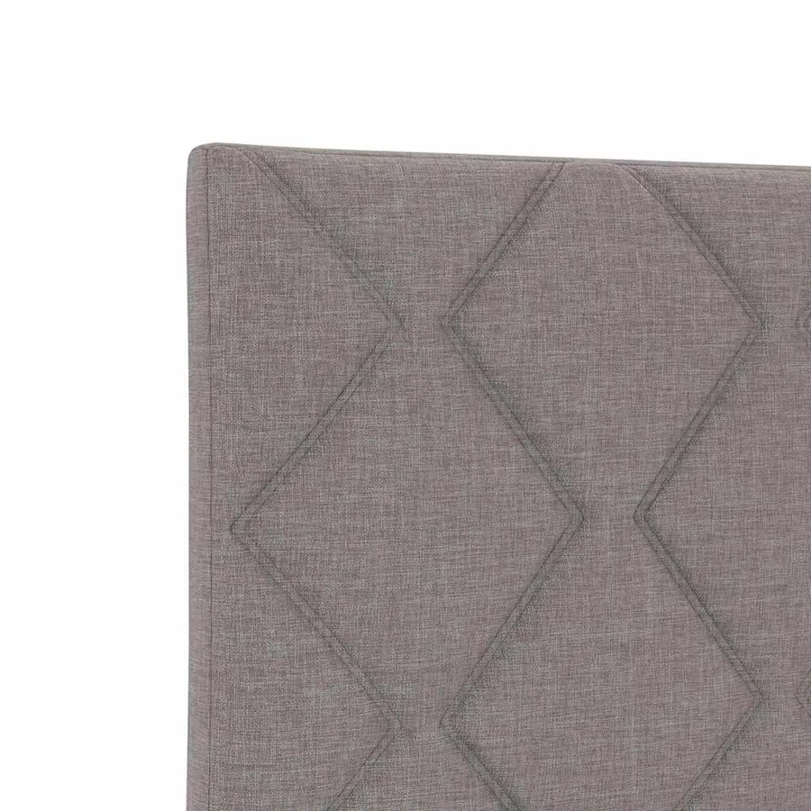 Tête de lit LED Gris clair 90 cm tissu - 7