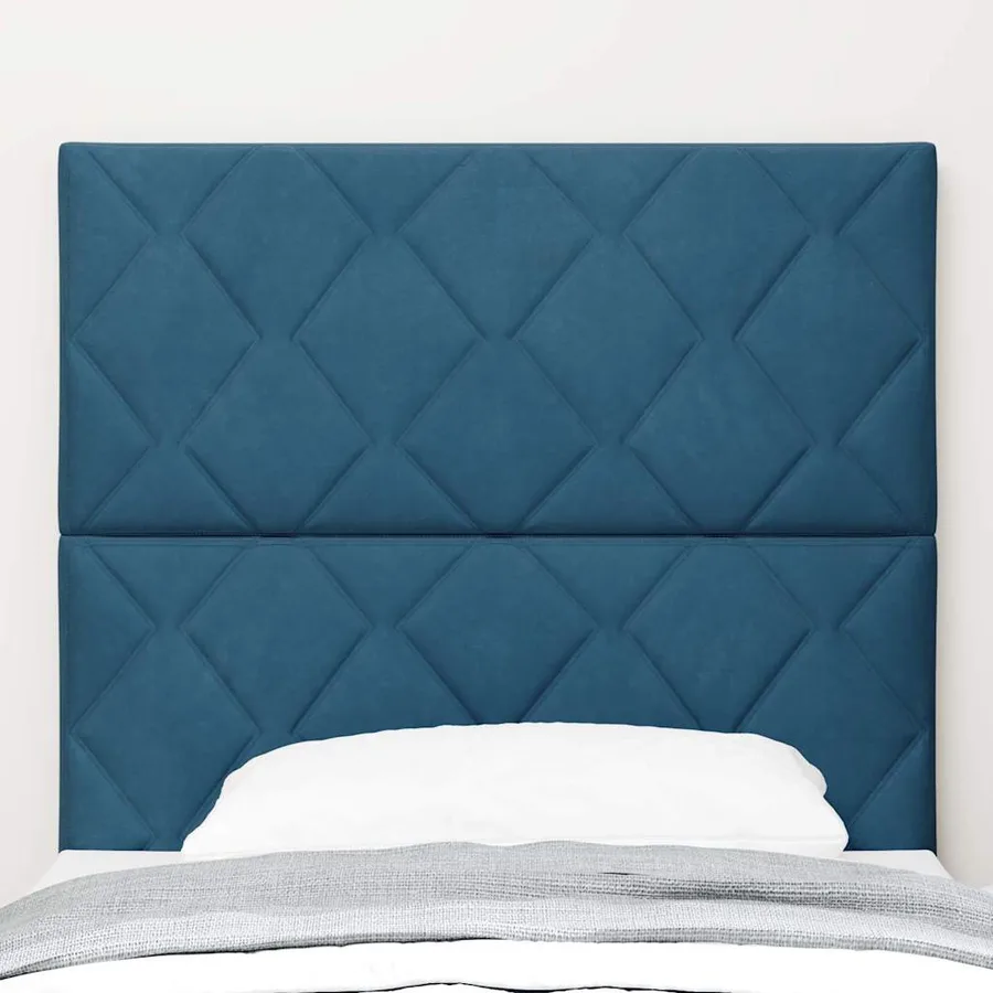 Tête de lit Bleu foncé 100 cm Velours - 3