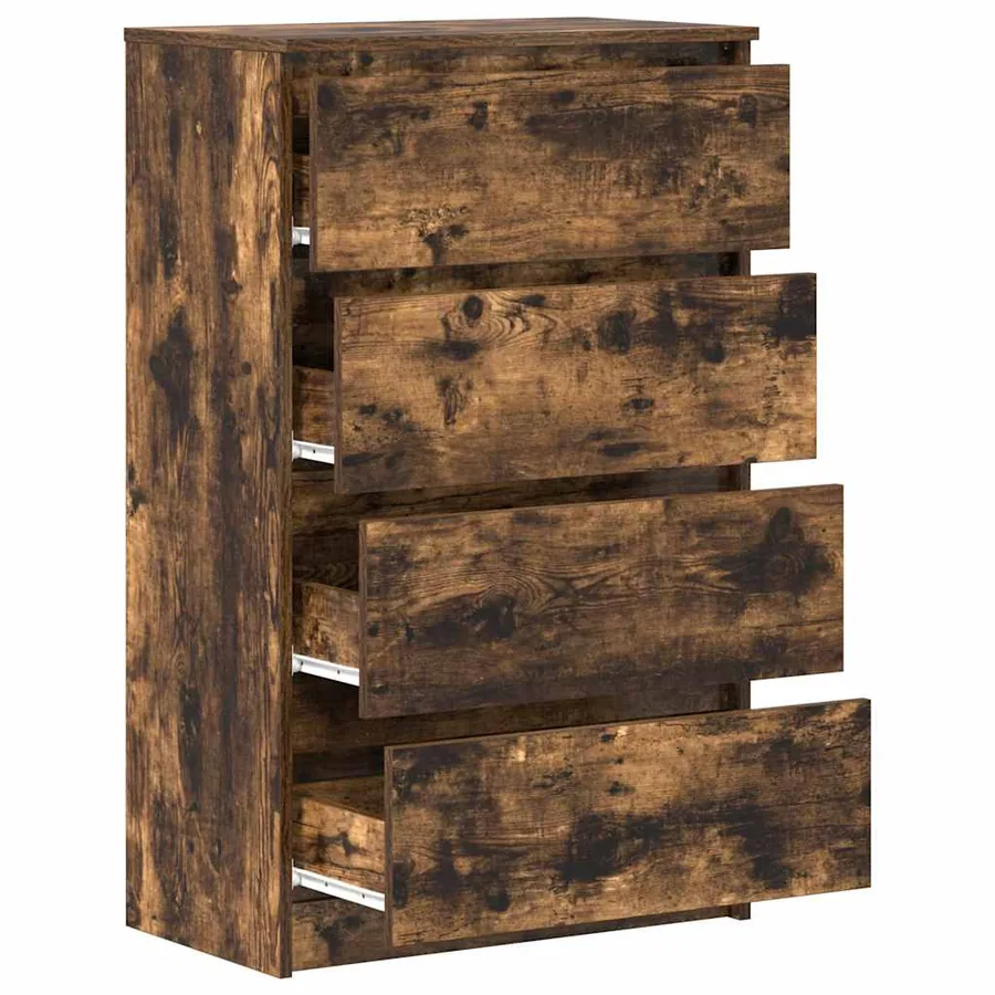 Buffet Chêne fumé 60x35x98,5 cm Bois d'ingénierie - 5