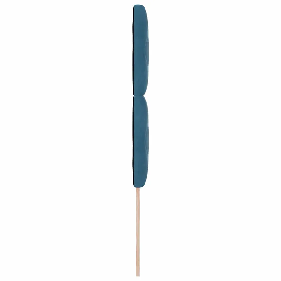 Tête de lit Bleu foncé 90 cm Velours - 5
