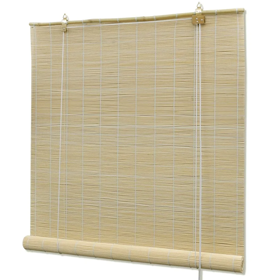 Store roulant en bambou 80x220 cm Naturel - 2