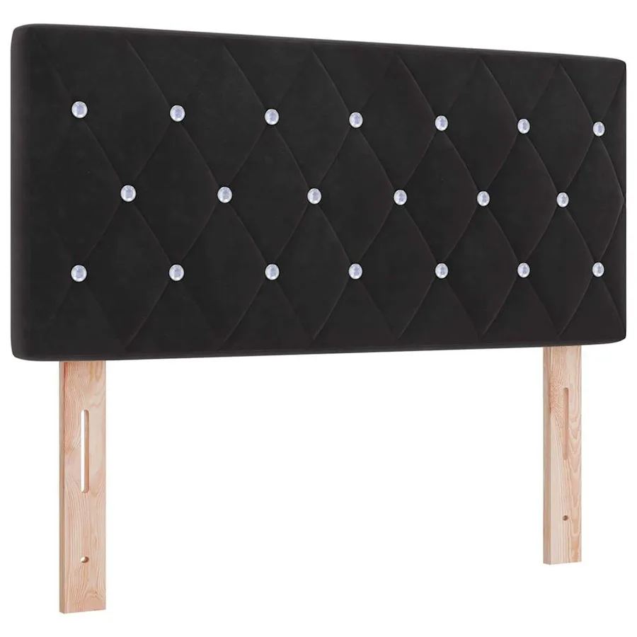 Tête de lit Noir 90 cm Velours - 2