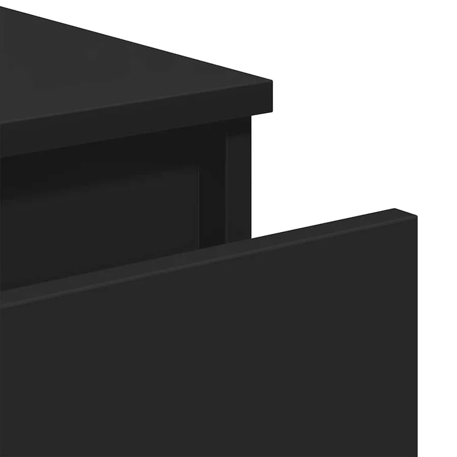 Buffet Noir 60x35x76 cm Bois d'ingénierie - 10