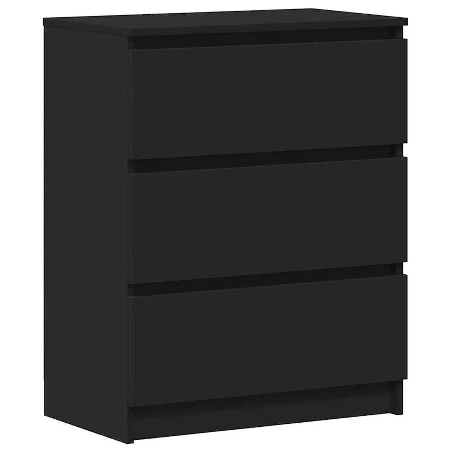 Buffet Noir 60x35x76 cm Bois d'ingénierie - 2