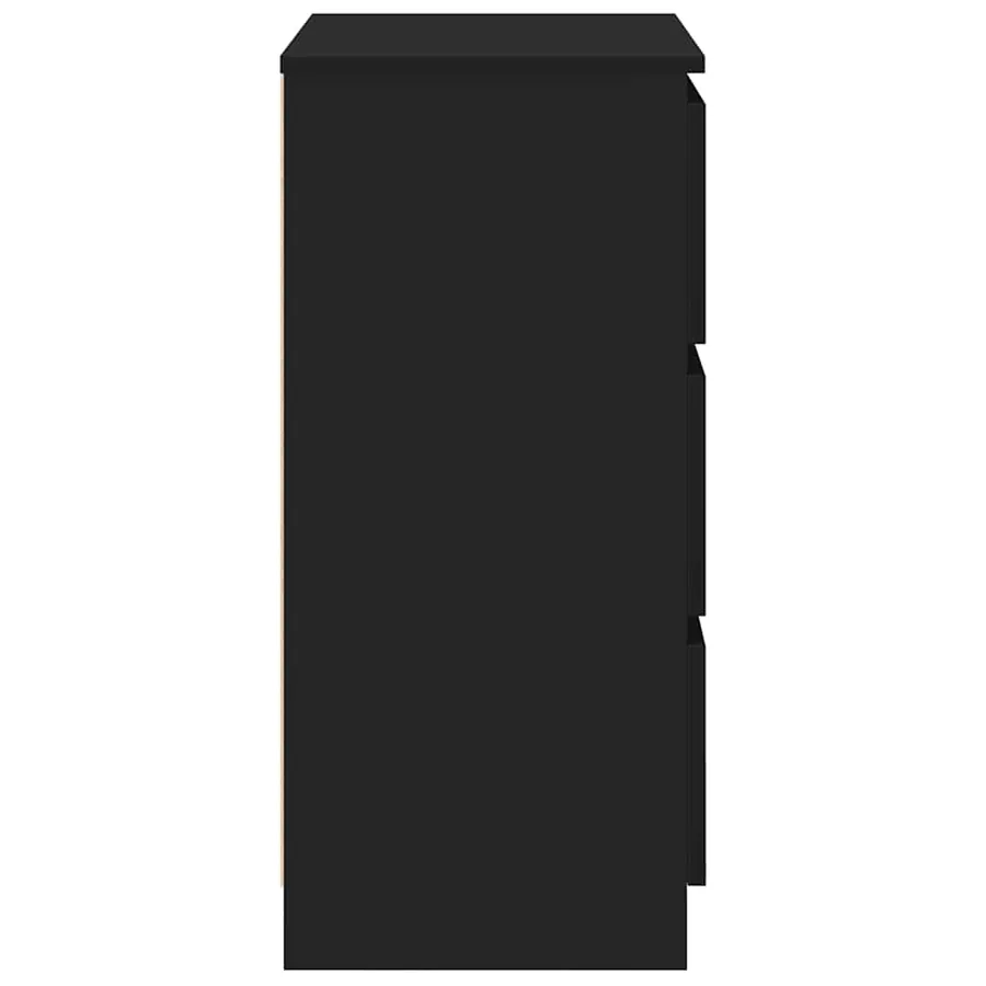 Buffet Noir 60x35x76 cm Bois d'ingénierie - 6