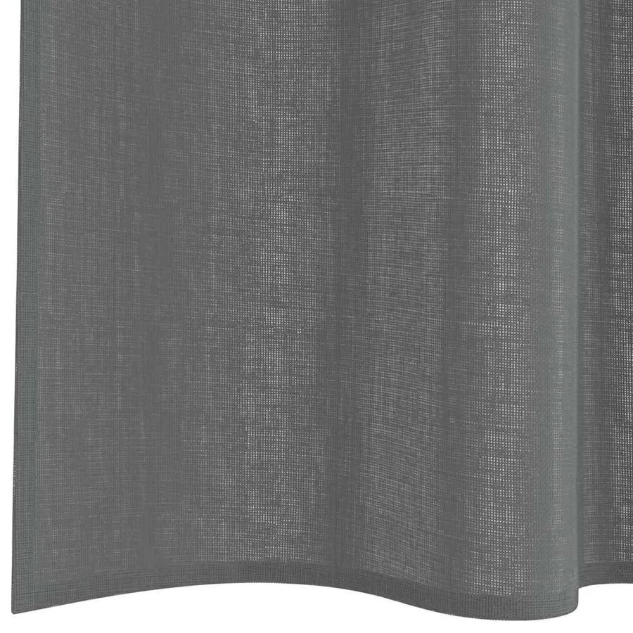 Rideaux en voile à œillets 2 pcs gris foncé - 6