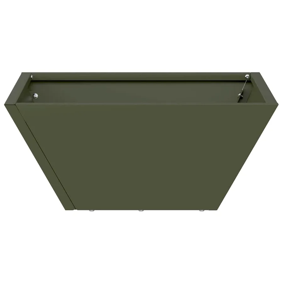 Cache-pot de jardin Vert olive 35 x 35 x 15 cm - 6