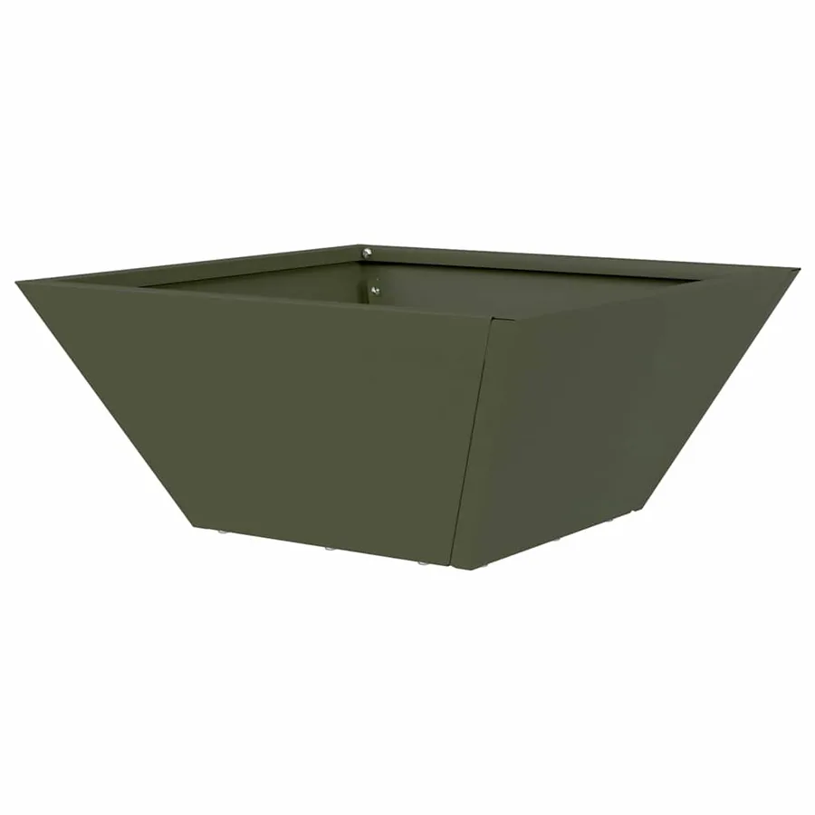 Cache-pot de jardin Vert olive 35 x 35 x 15 cm - 7