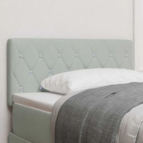 Tête de lit Gris clair 90 cm Velours