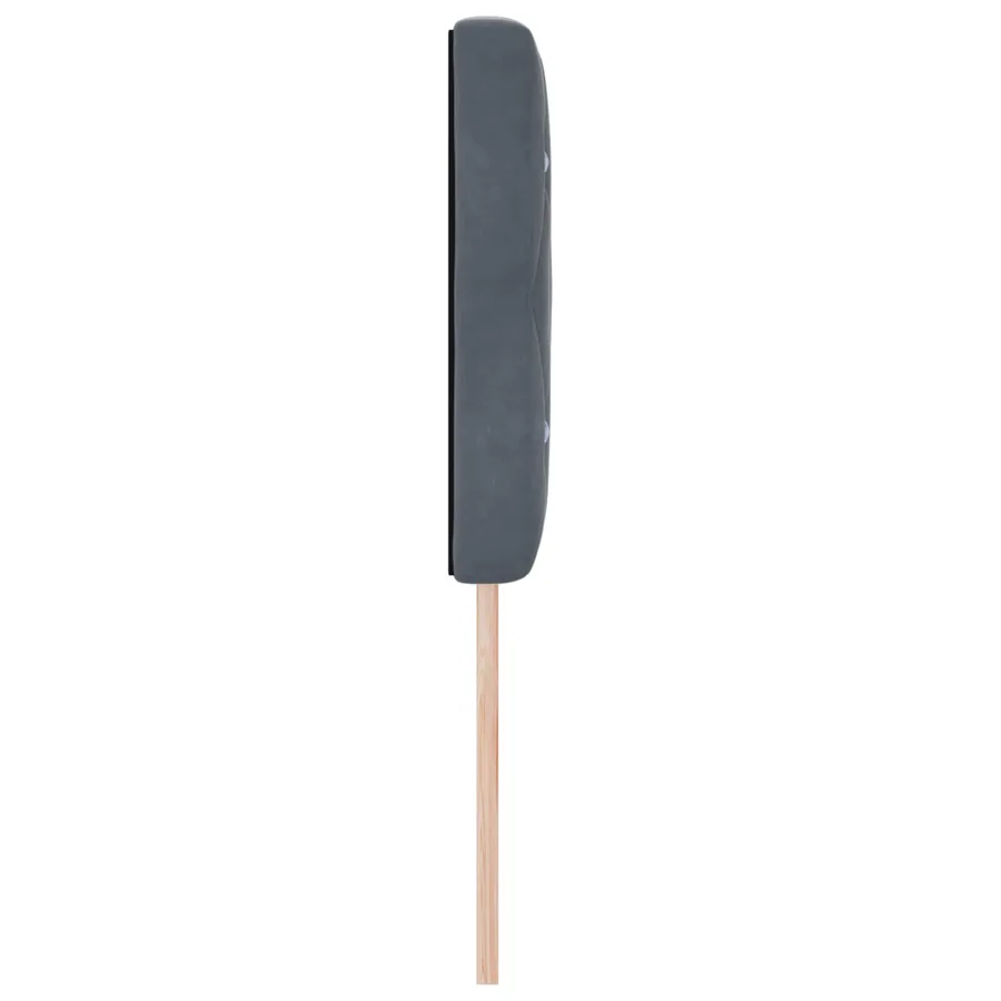 Tête de lit Gris foncé 160 cm Velours - 3