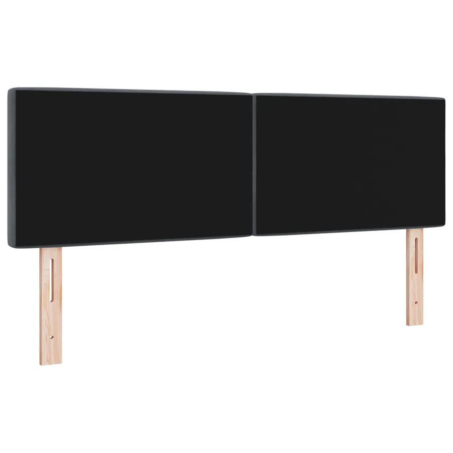 Tête de lit Gris foncé 160 cm Velours - 4