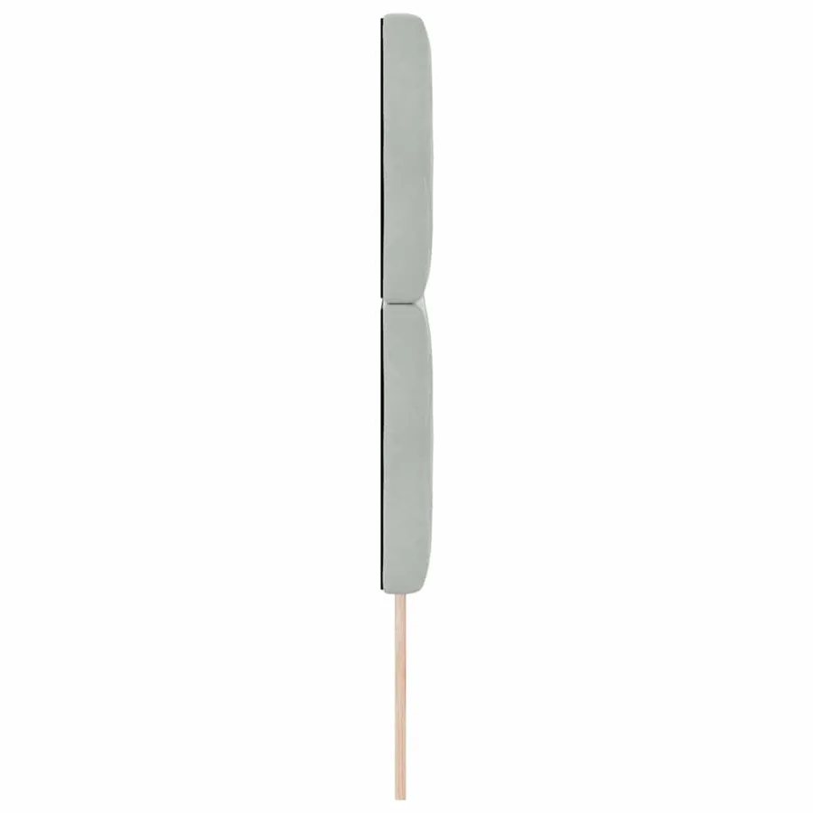 Tête de lit Gris clair 144 cm Velours - 5