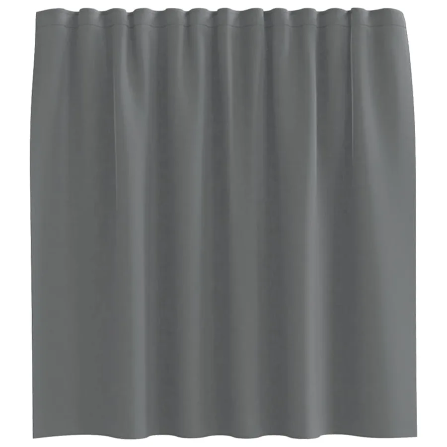 Rideaux en voile à œillets 2 pcs gris foncé - 4