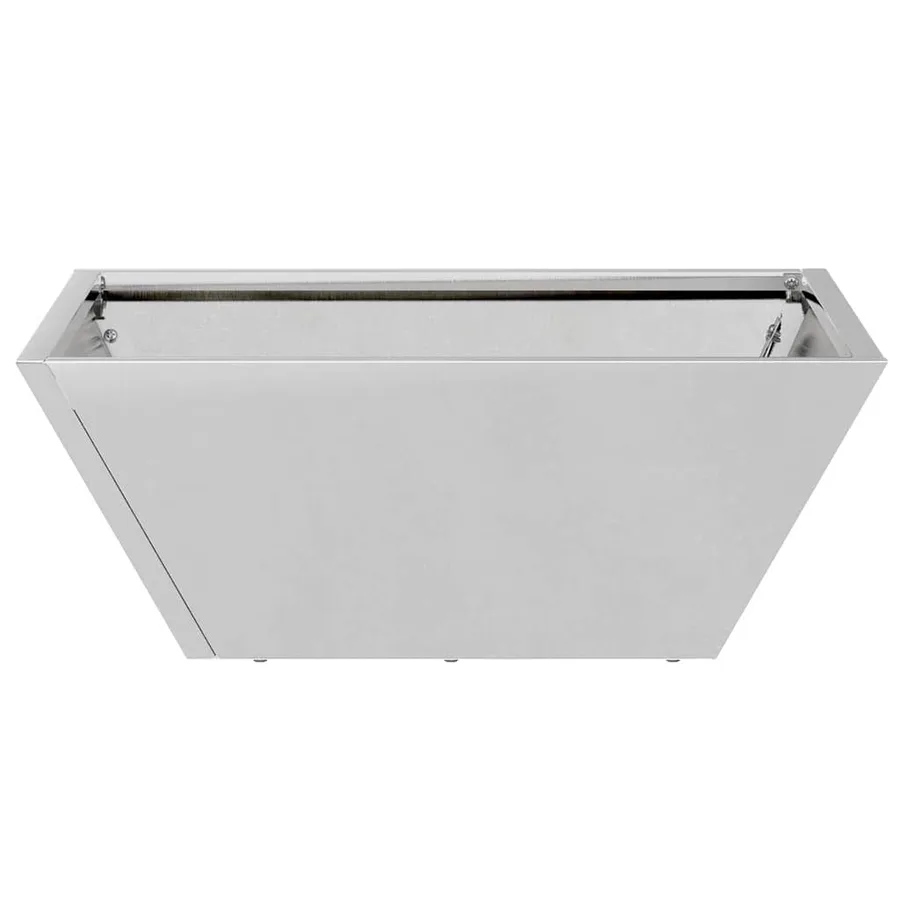 Cache-pot de jardin 5 pc Argent 40 x 40 x 15 cm Acier galvanisé - 7