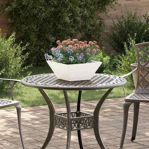 Cache-pot de jardin 5 pc Blanc 35 x 35 x 15 cm