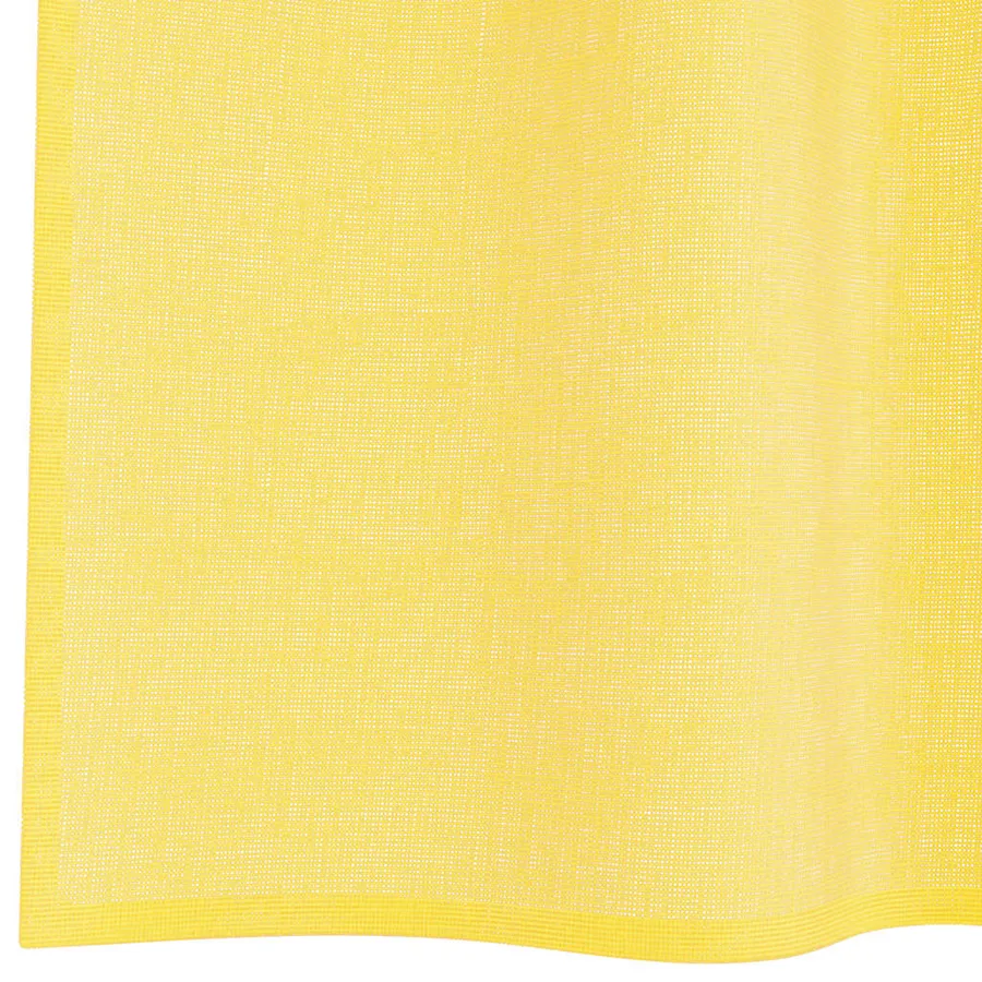 Voilages à œillets 2 pcs jaunes 140 x 140 cm - 6