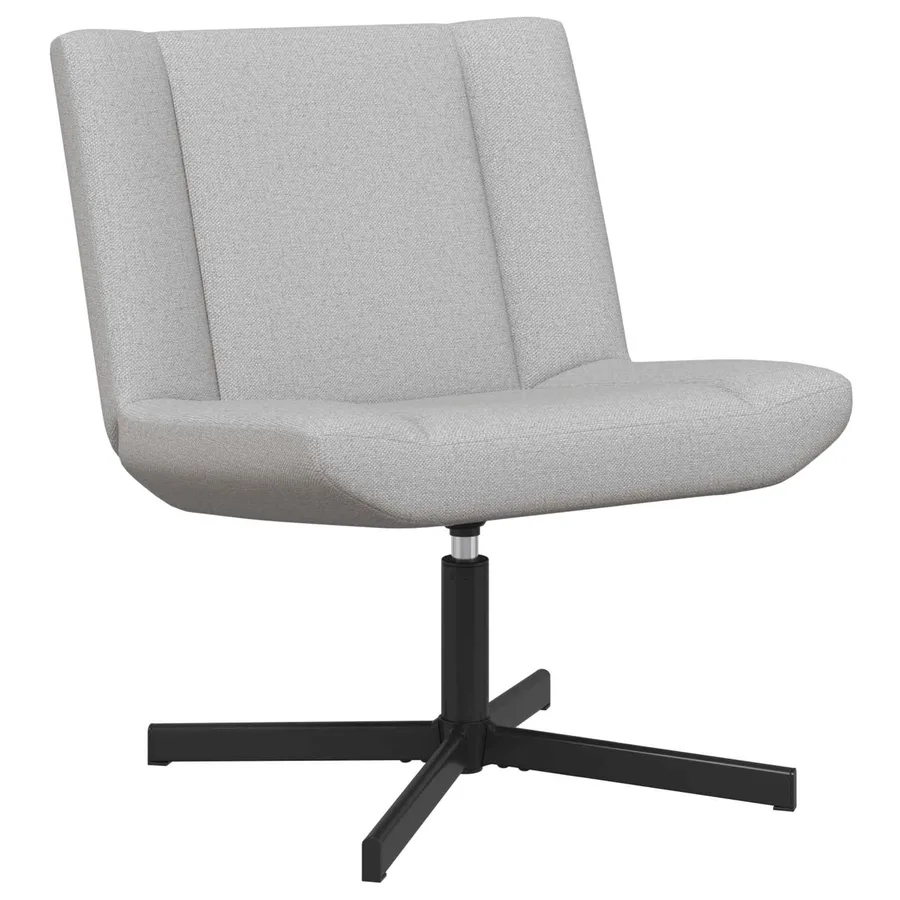 Chaise pivotante Gris nuage 63 x 75 x 76 cm tissu - 2