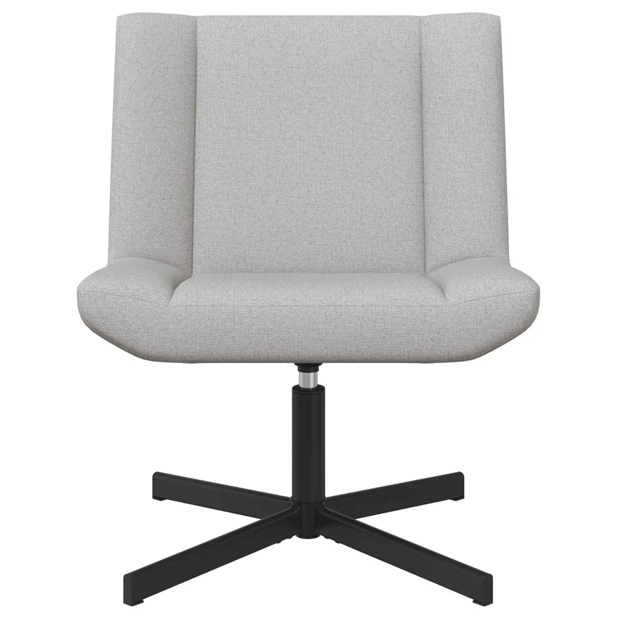 Chaise pivotante Gris nuage 63 x 75 x 76 cm tissu - 4