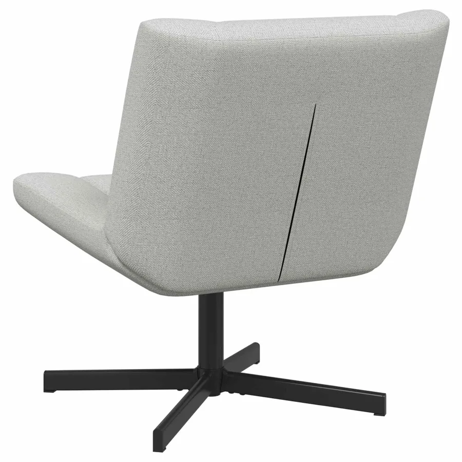 Chaise pivotante Gris nuage 63 x 75 x 76 cm tissu - 6