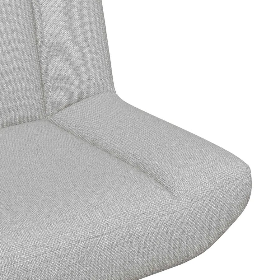 Chaise pivotante Gris nuage 63 x 75 x 76 cm tissu - 7