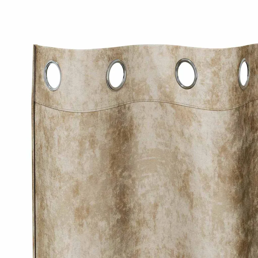 Rideaux en velours 2 pcs Crème 225 x 140 cm Velours - 5