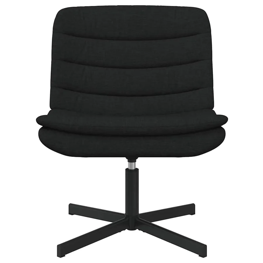 Chaise pivotante Noir 63 x 75 x 76 cm tissu - 4
