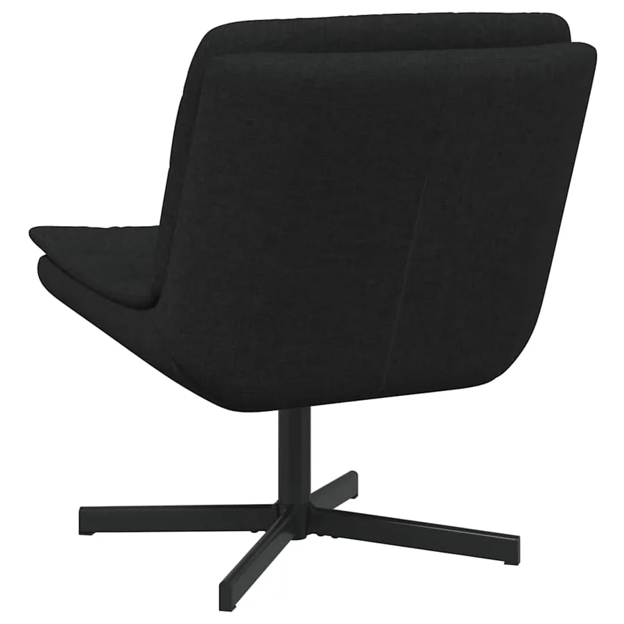 Chaise pivotante Noir 63 x 75 x 76 cm tissu - 6