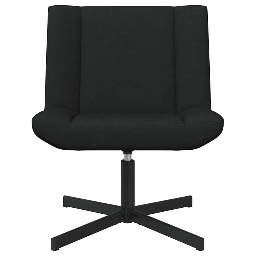Chaise pivotante Noir 63 x 75 x 76 cm tissu - 4