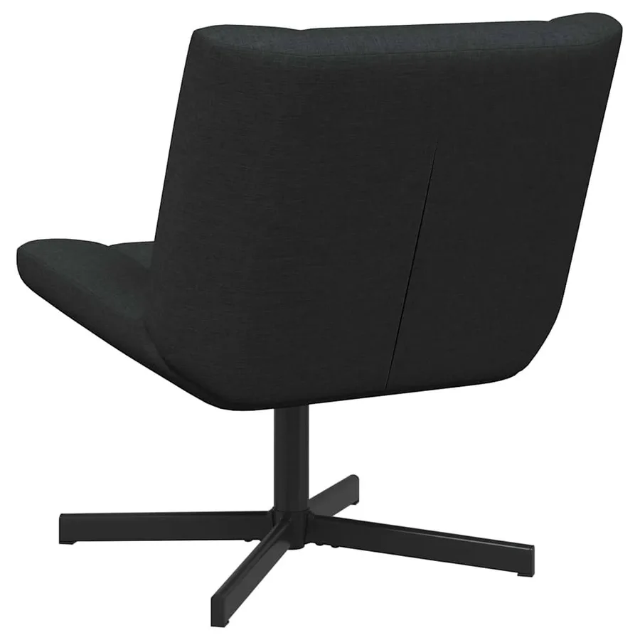 Chaise pivotante Noir 63 x 75 x 76 cm tissu - 6