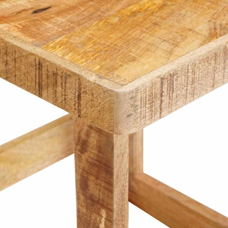 Tables gigognes 2 pcs Marron Bois de mangue massif - 8