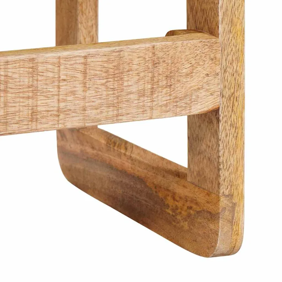 Tables gigognes 2 pcs Marron Bois de mangue massif - 9