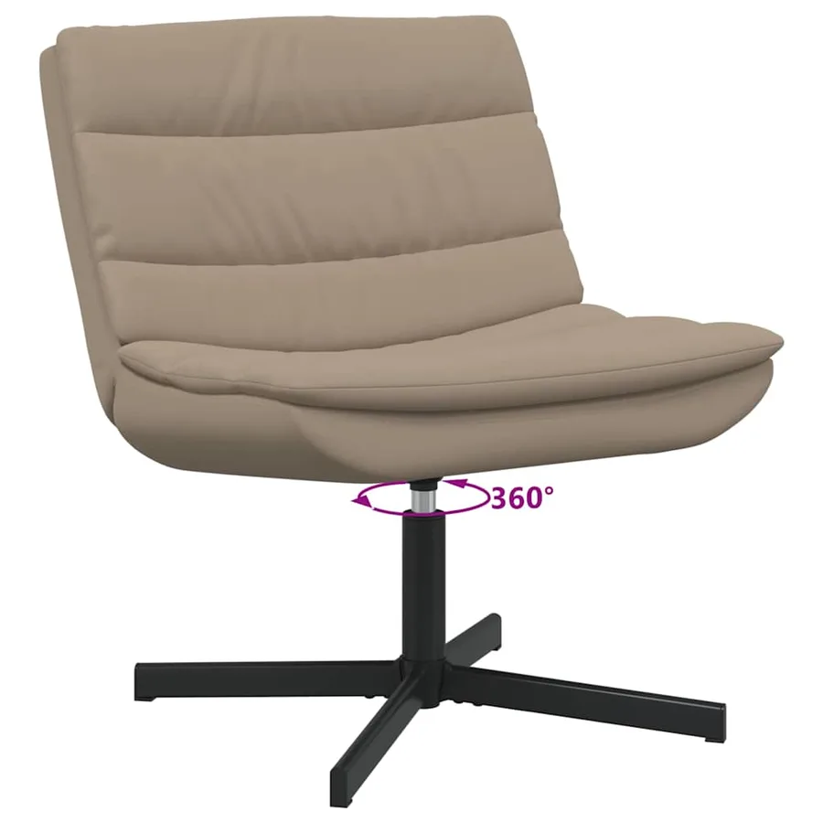 Chaise pivotante Cappuccino 63 x 75 x 76 cm Simili cuir - 9