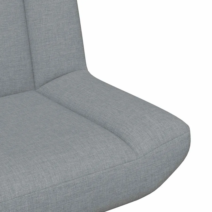 Chaise pivotante Gris clair 63 x 75 x 76 cm tissu - 7