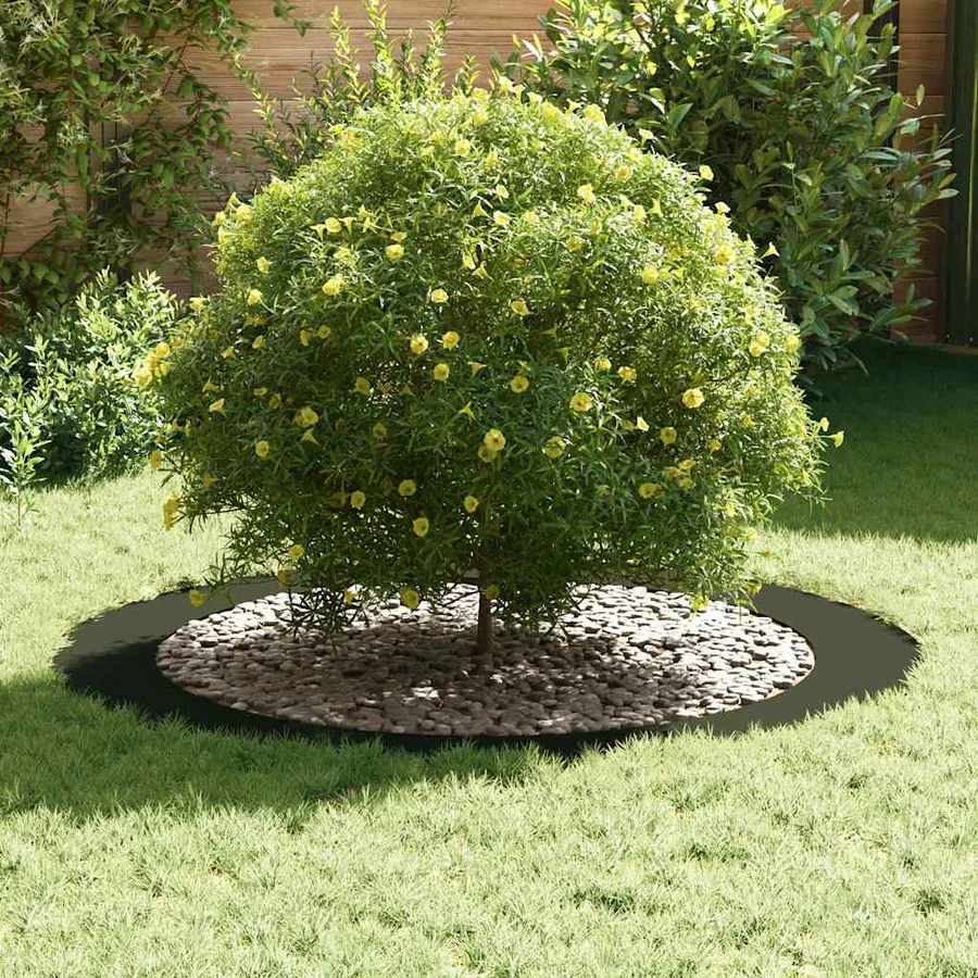 adapté pour anneaux d'arbre plats 5 pc Vert olive Ø90/120 cm - 3