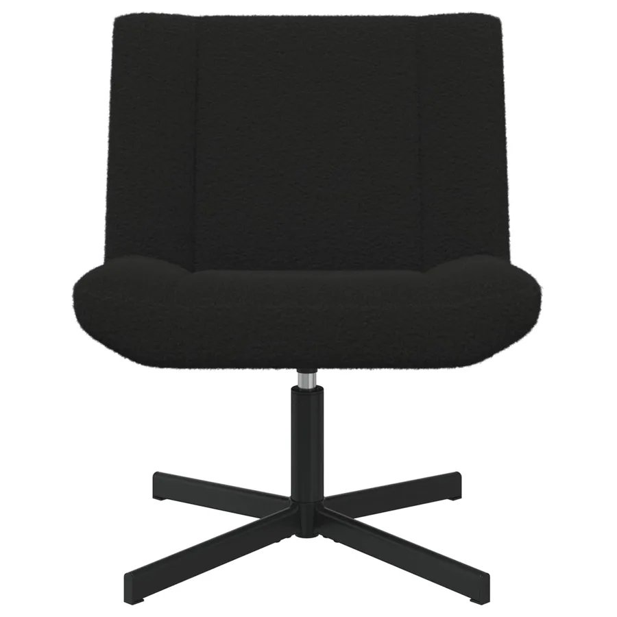 Chaise pivotante Noir 63 x 75 x 76 cm Peau de mouton - 2