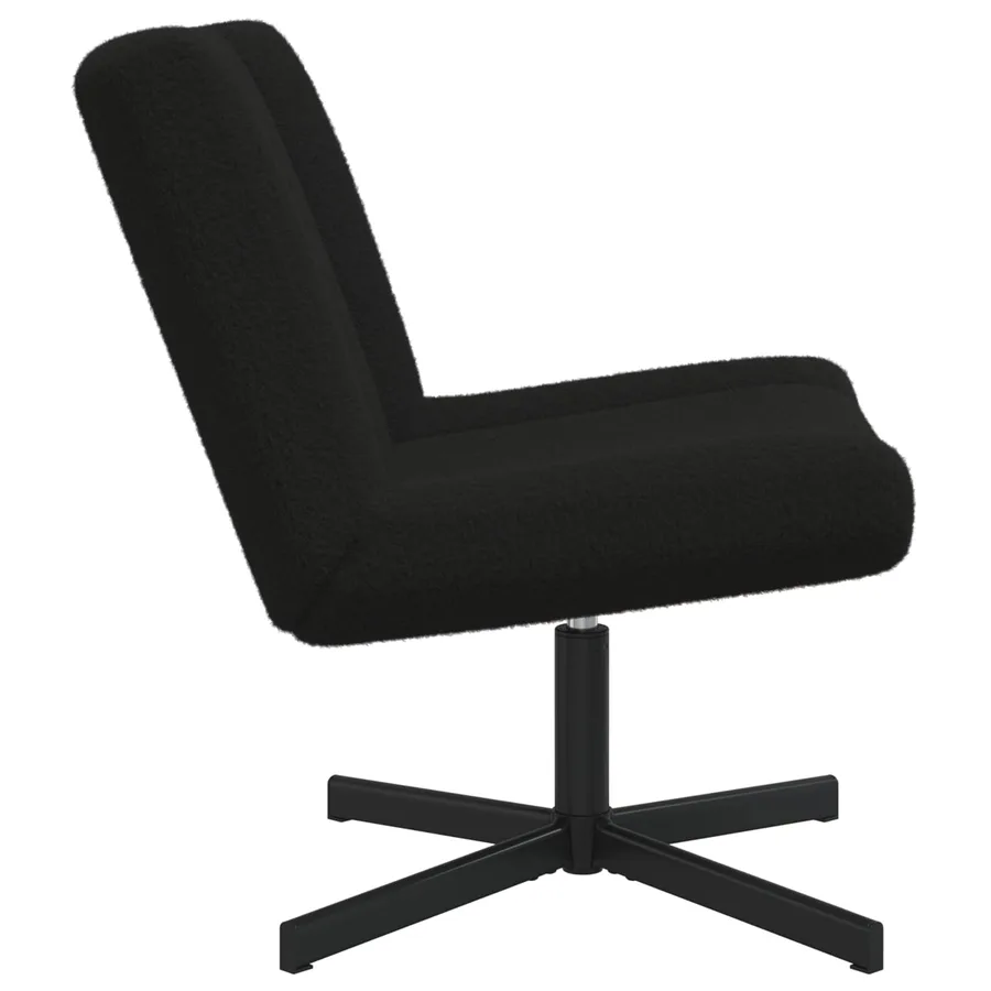 Chaise pivotante Noir 63 x 75 x 76 cm Peau de mouton - 3