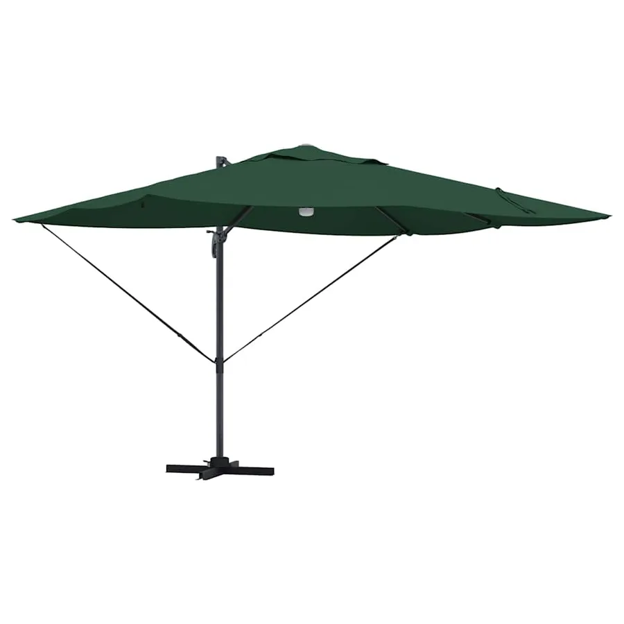 Parasol Vert 351 x 250 x 253 cm Polyester et Aluminium - 2