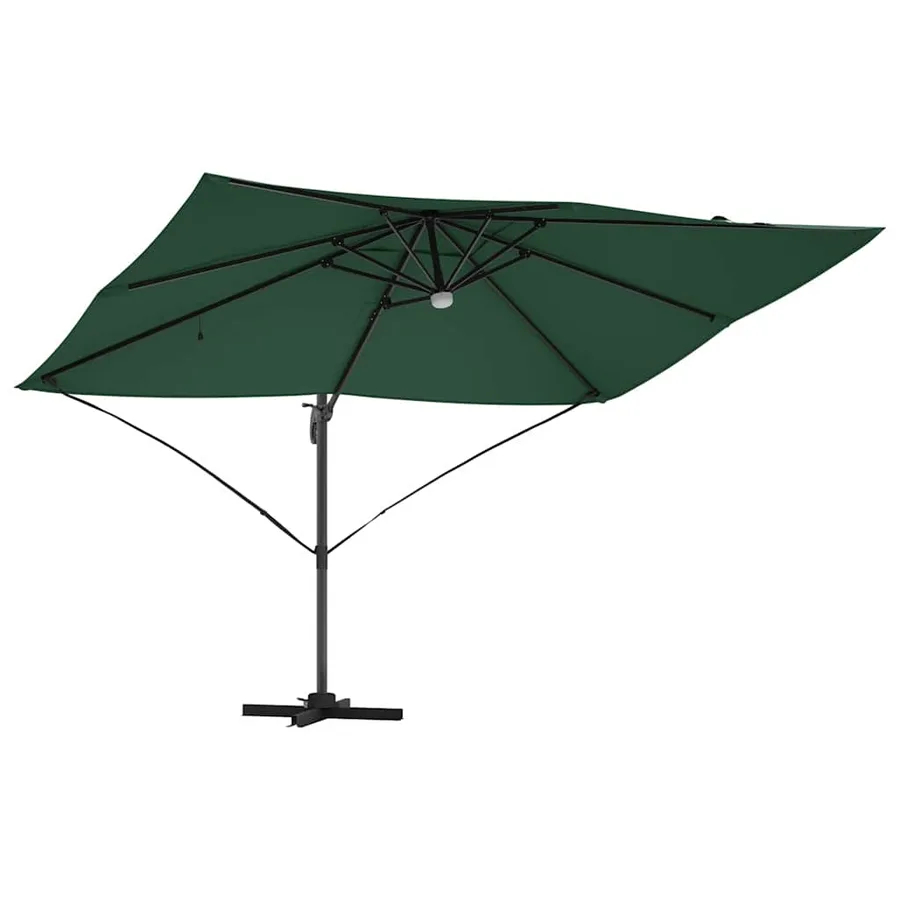Parasol Vert 351 x 250 x 253 cm Polyester et Aluminium - 5