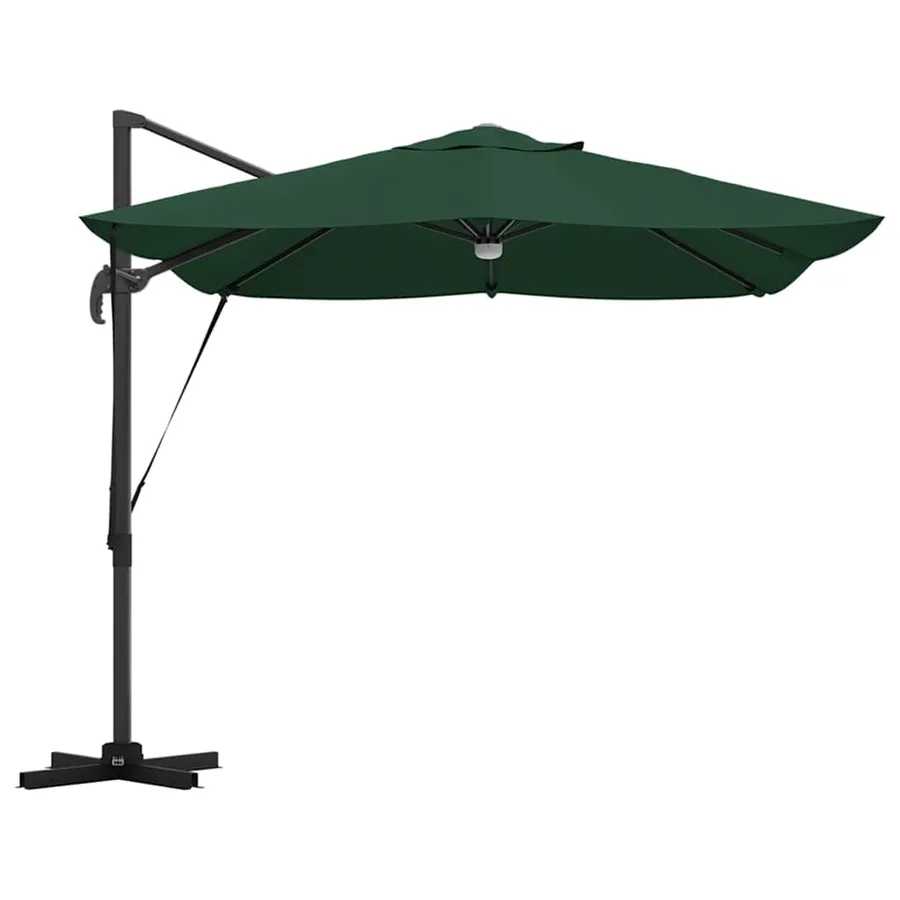 Parasol Vert 351 x 250 x 253 cm Polyester et Aluminium - 7