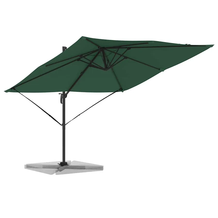 Parasol Roma Vert 286 x 284 x 265 cm Aluminium et polyester - 3