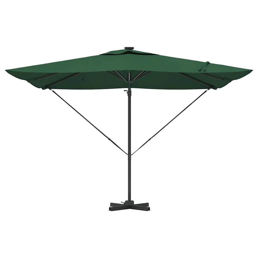 Parasol Vert 286 x 284 x 270 cm Aluminium et polyester - 6