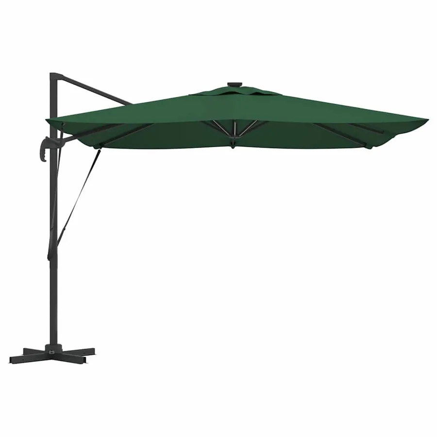 Parasol Vert 286 x 284 x 270 cm Aluminium et polyester - 7