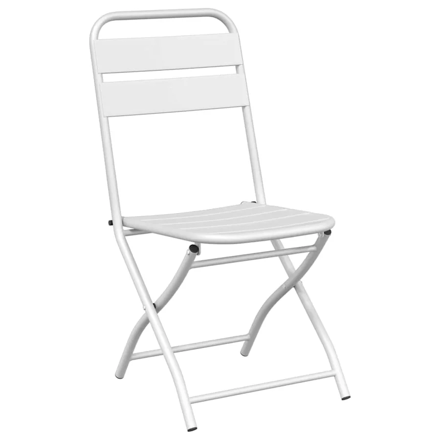 Ensemble bistrot 3 pcs Blanc Acier - 5