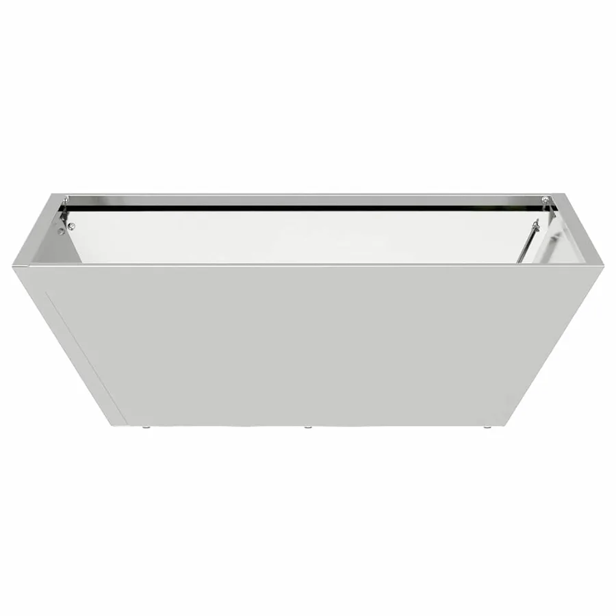 Cache-pot de jardin 5 pc Argent 50 x 50 x 15 cm Acier galvanisé - 7