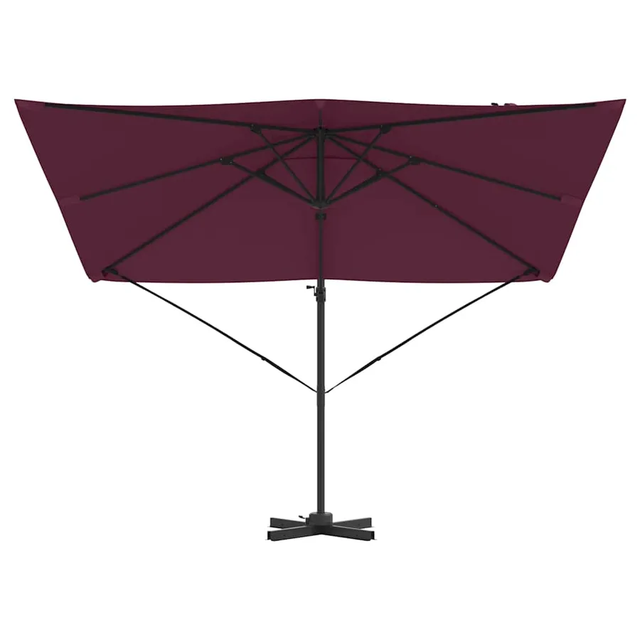 Parasol Roma Rouge 286 x 284 x 265 cm Aluminium et polyester - 5